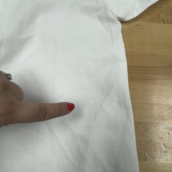 Pomander Place by Tuckernuck White Finley Flutter Sleeve Dress sz L Mini Length - Picture 9 of 11